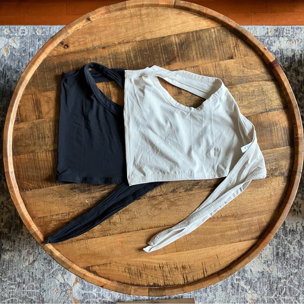 Lululemon Bundle It’s A Tie Tank - Black/White Opal (US 4)